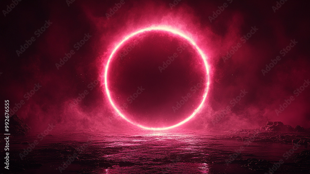 purple abstract ring made of swirling particles forms a circular effect. The dynamic motion symbolizes unity, infinity, and cosmic energy, evoking feelings of mystery and transformation purple abstract ring made of swirling particles forms a circular effect. The dynamic motion symbolizes unity, infinity, and cosmic energy, evoking feelings of mystery and transformation