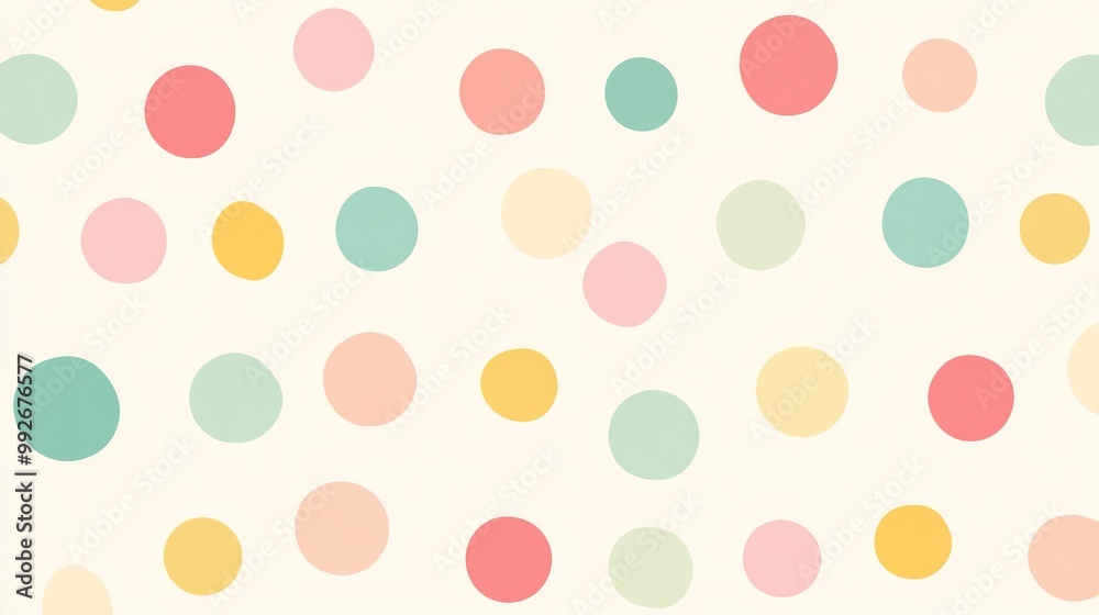 Abstract Background with Scattered Colorful Circles Abstract Background with Scattered Colorful Circles