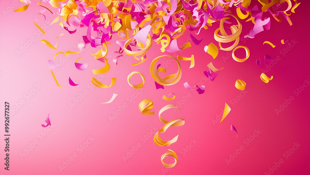 Vibrant Falling Confetti: A Mix of Delicate Colors Vibrant Falling Confetti: A Mix of Delicate Colors