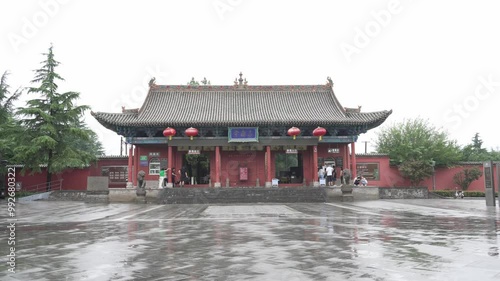 ancient taoist temple named yongle palace in yuncheng,shanxi