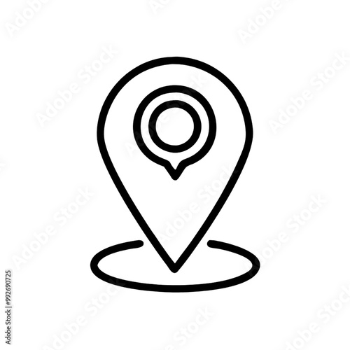 A clean, graphic representation of a location pin, highlighting its role in marking specific places, rendered in a simple, clear style, on a transparent background Free Download A clean, graphic representation of a location pin, highlighting its role in marking specific places, rendered in a simple, clear style, on a transparent background - GFXLoad