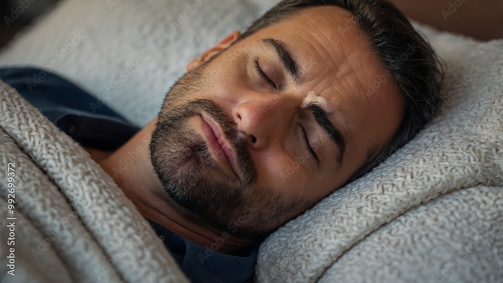 AI-Genrated Image of Grown Up Man Sleeping AI-Genrated Image of Grown Up Man Sleeping