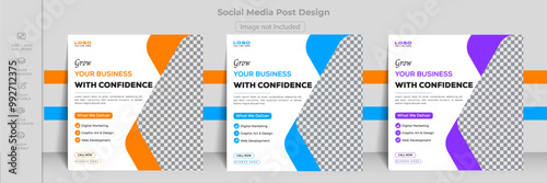 Social Media Post Design Templates, banner medical, marketing post.