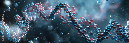 Highly Detailed Scientific Illustration of a Nucleotide, the Building Block of DNA and RNA in Molecular Biology photo