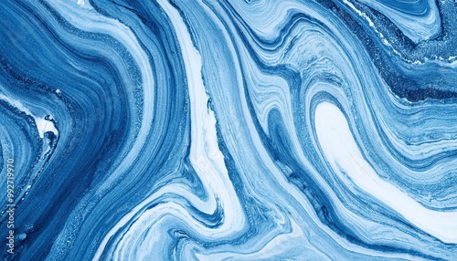 Countertop with abstract design made of blue marble. stone background pattern with texture paint