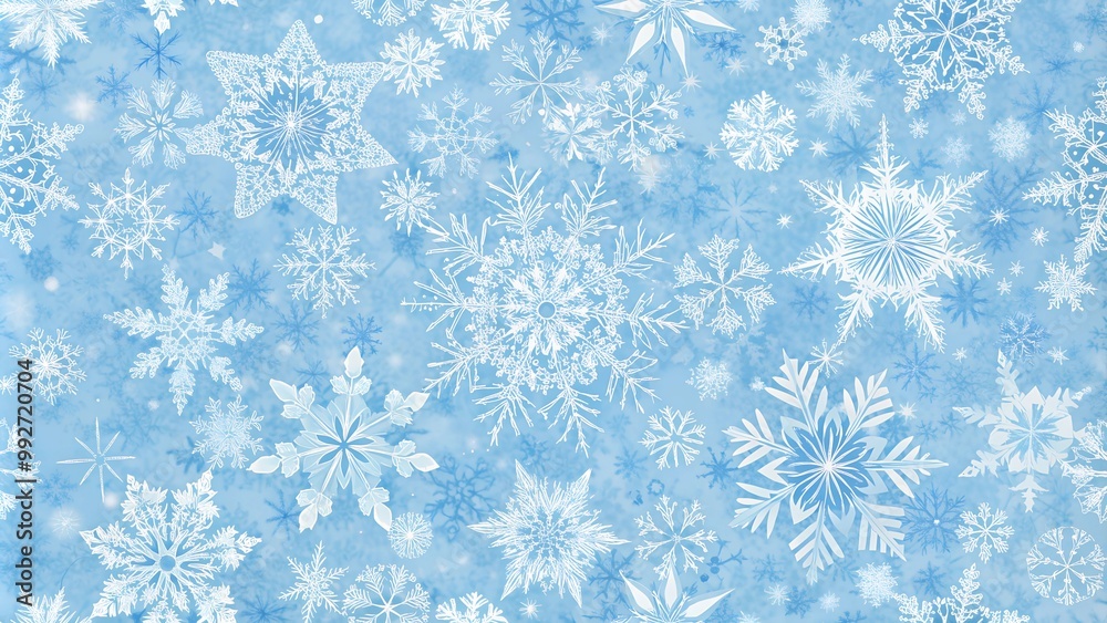 light blue new year background with snowflakes light blue new year background with snowflakes