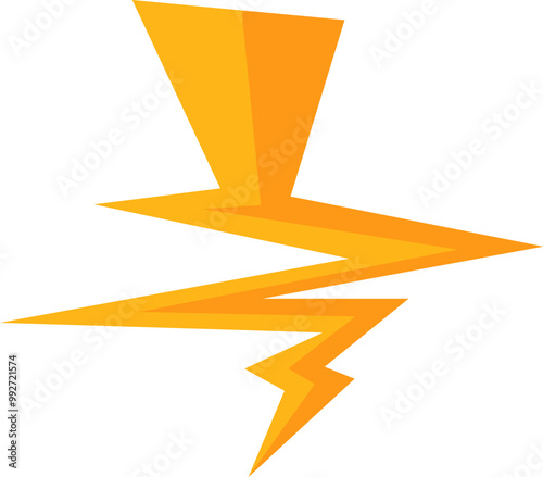 Free Download Shiny yellow lightning and thunder elements with many variations for your needs to use in natural themed designs or other themes - GFXLoad