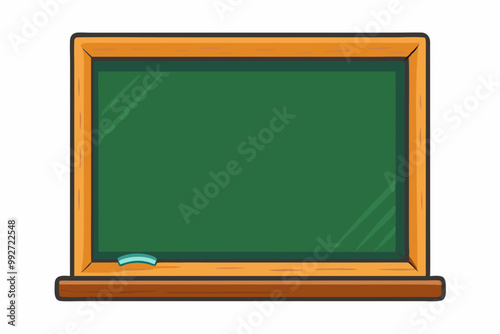 Layout Background of Rectangle School Green Blackboard