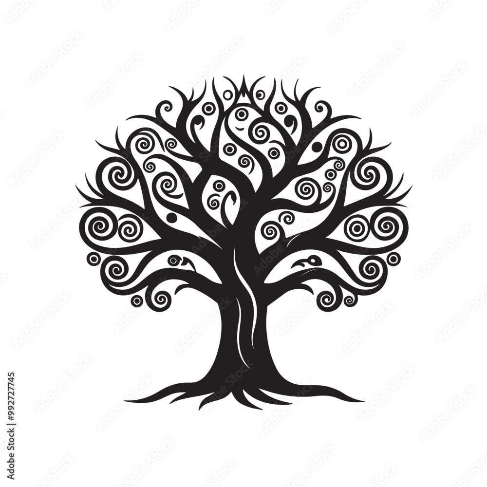 Obraz premium Forest Line Silhouette