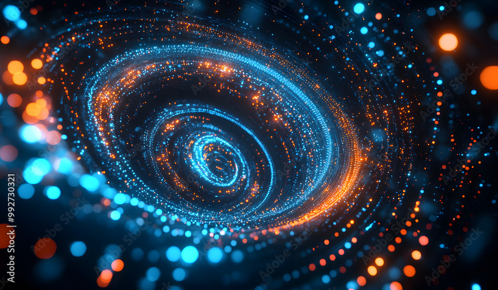 Glowing Spiral Galaxy with Cosmic Light – Futuristic Abstract Space Vortex Glowing Spiral Galaxy with Cosmic Light – Futuristic Abstract Space Vortex
