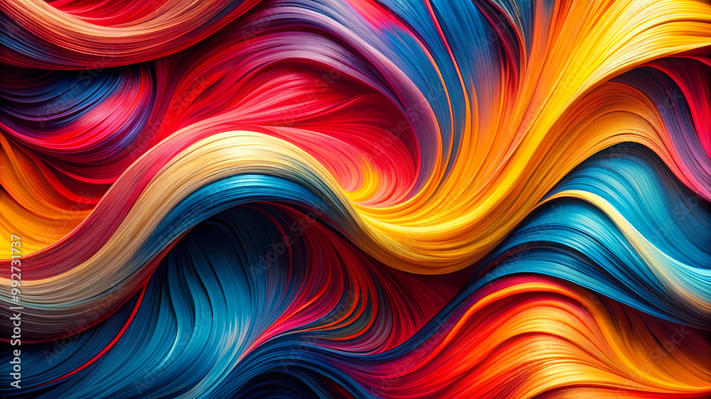 Obraz premium astract wavy colourful background