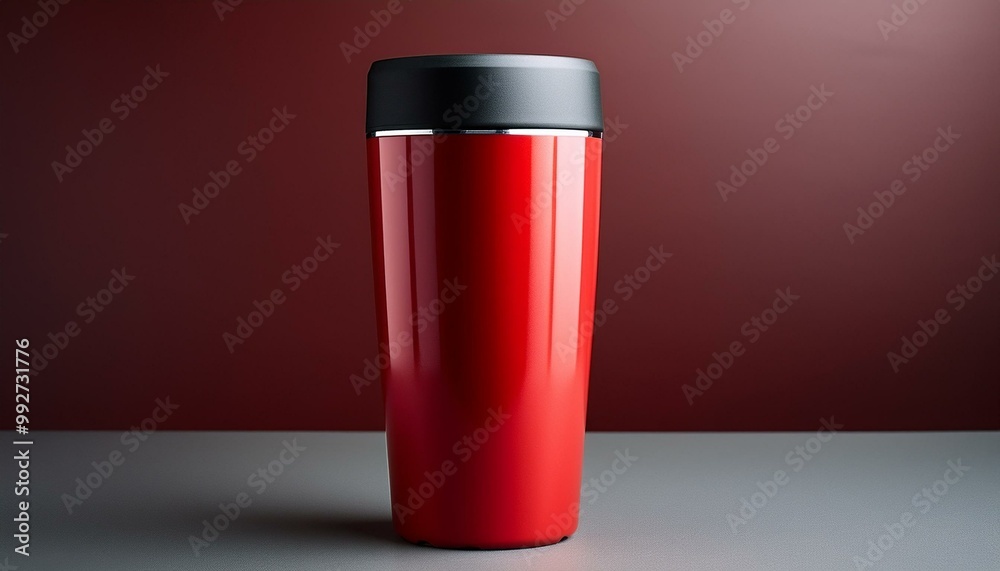 Red Tumbler Mock-Up and Blank for your text or design Red Tumbler Mock-Up and Blank for your text or design