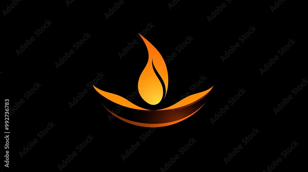 A sleek and minimalistic candle flame design, perfect for a logo. The fire shape is elegantly crafted to represent warmth, light, and serenity, with soft curves and a clean outline. A sleek and minimalistic candle flame design, perfect for a logo. The fire shape is elegantly crafted to represent warmth, light, and serenity, with soft curves and a clean outline.