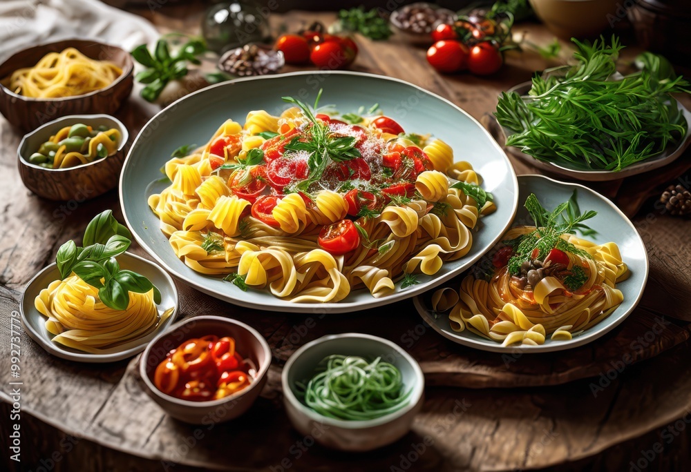 colorful presentation vibrant pasta dishes bright plates showcasing culinary artistry visual appeal, cuisine, food, ingredient, gourmet, meal, restaurant colorful presentation vibrant pasta dishes bright plates showcasing culinary artistry visual appeal, cuisine, food, ingredient, gourmet, meal, restaurant