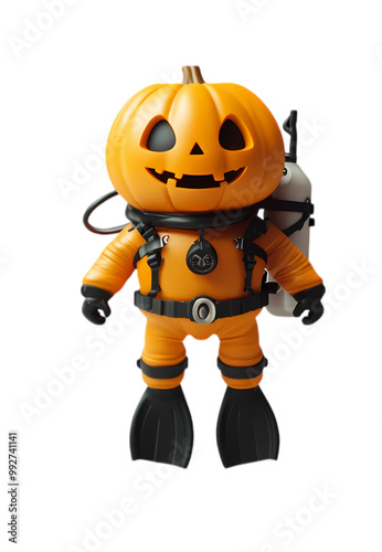 Scuba Pumpkin for Halloween