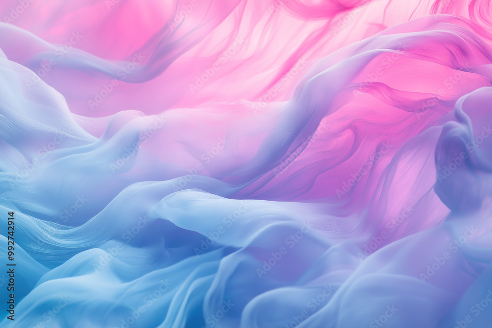 Soft Pastel Abstract Waves Flow Like Liquid in a Dreamlike Composition Soft Pastel Abstract Waves Flow Like Liquid in a Dreamlike Composition