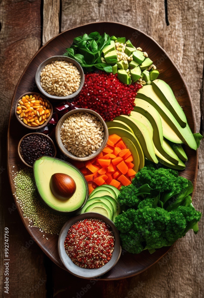 vibrant plant based meal featuring fresh wholesome nutritious ingredients healthy dining experience, bowl, dish, cuisine, salad, food, recipe, vegan vibrant plant based meal featuring fresh wholesome nutritious ingredients healthy dining experience, bowl, dish, cuisine, salad, food, recipe, vegan