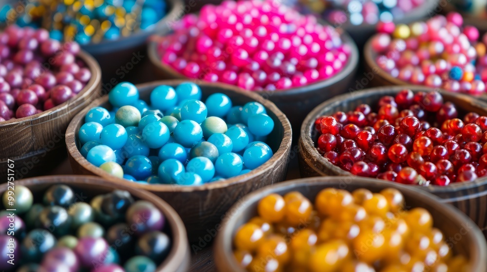 close up of colorful beads close up of colorful beads