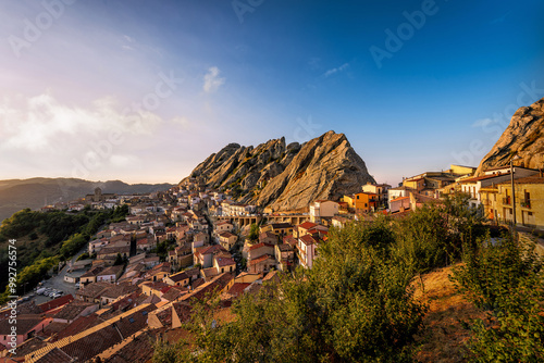 Pietrapertosa at Sunset