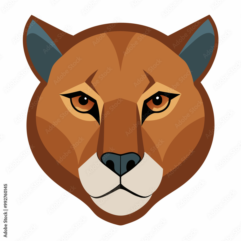 Mountain Lion Head Vector Design Mountain Lion Head Vector Design