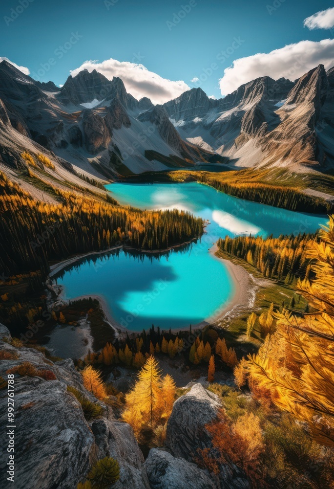 Obraz premium breathtaking views extraordinary travel destinations captured stunning landscapes scenic vistas, adventures, adventure, allure, architecture, beaches