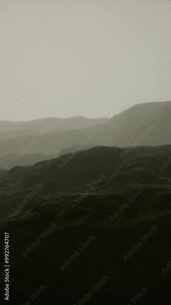 landscape of the Dolomites Mountain Range covered in the fog landscape of the Dolomites Mountain Range covered in the fog