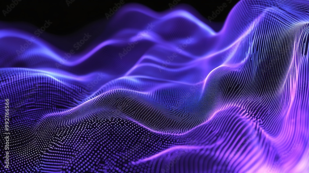 Abstract Purple and Blue Wavy Pattern with Dotted Texture Abstract Purple and Blue Wavy Pattern with Dotted Texture
