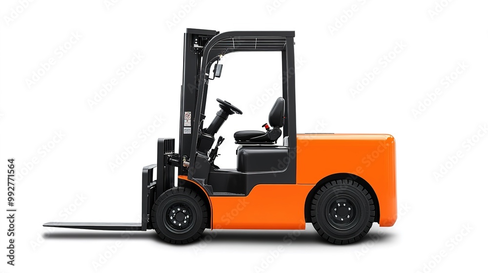 An electric forklift positioned inside a learning center, highlighting a modern training environment focused on material handling and logistics. An electric forklift positioned inside a learning center, highlighting a modern training environment focused on material handling and logistics.