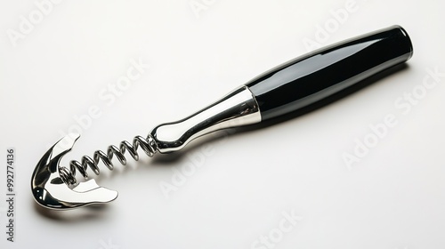 A wine opener isolated on a white background 