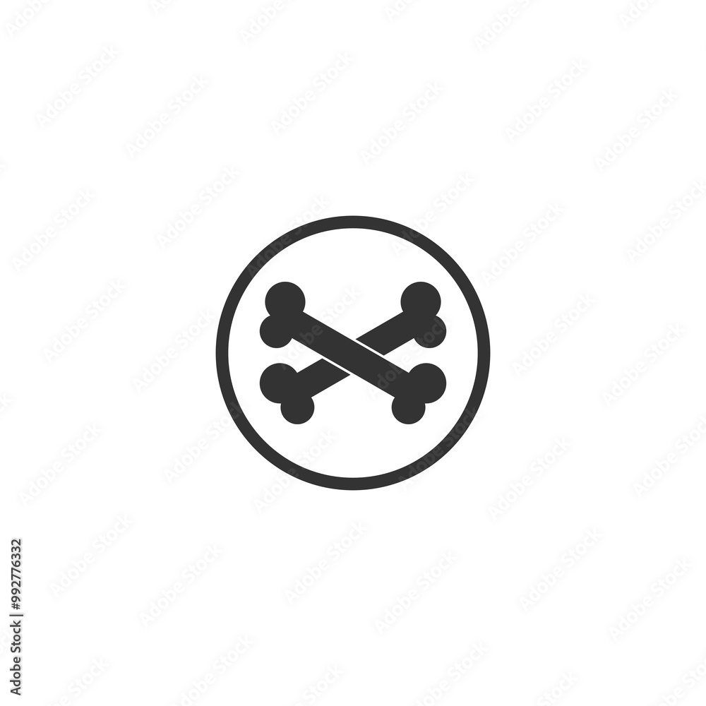 Bone icon isolated on transparent background Bone icon isolated on transparent background