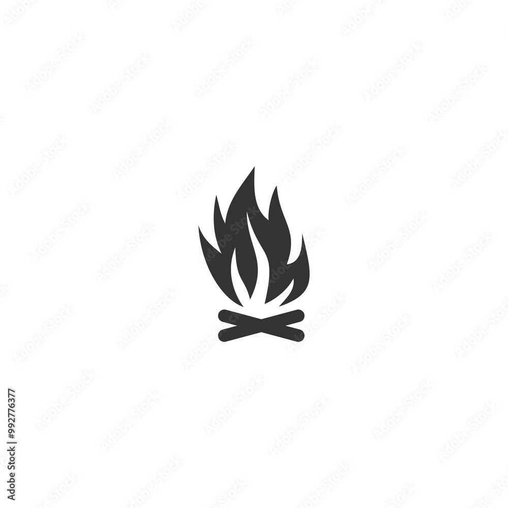 Bonfire icon isolated on transparent background Bonfire icon isolated on transparent background