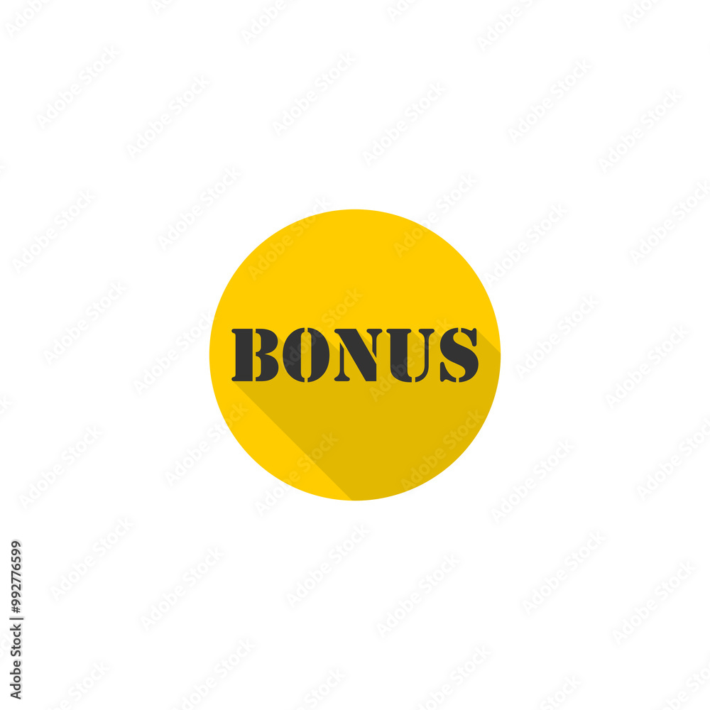 Bonus sign icon isolated on transparent background Bonus sign icon isolated on transparent background