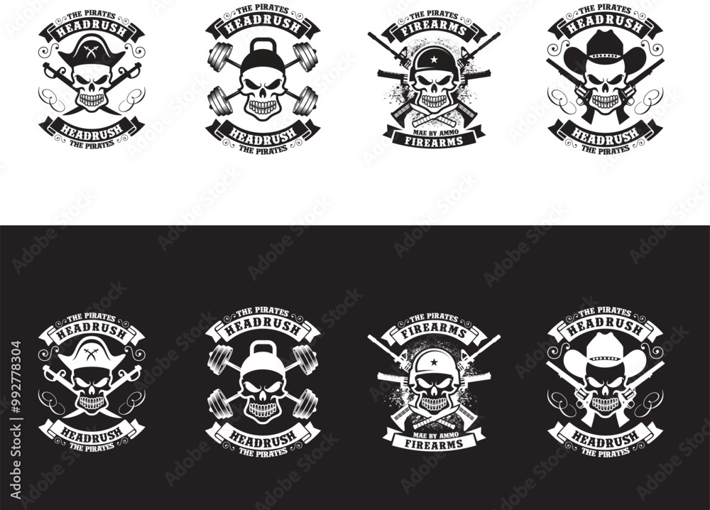 Fototapeta premium Skull T shirt