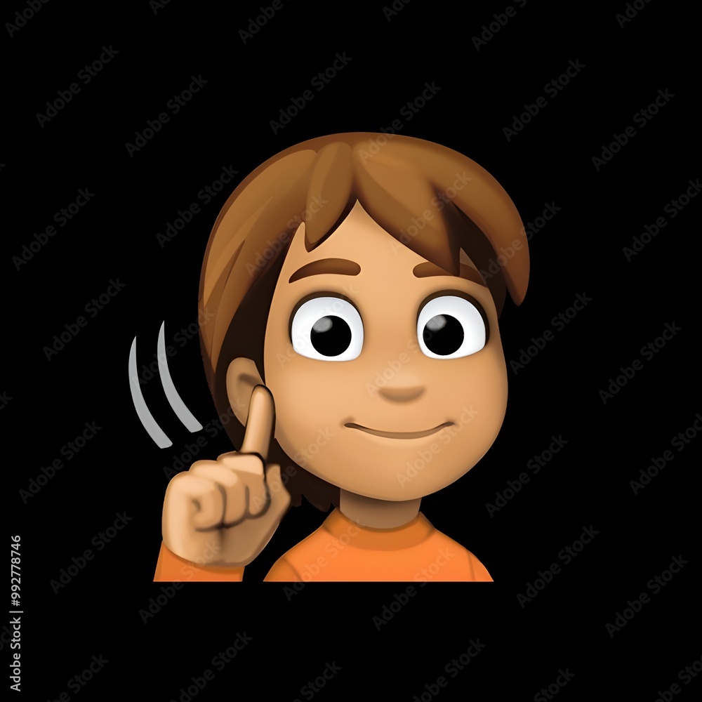 Person Raising Finger Emoji on Black Background
Person Raising Finger Emoji on Black Background