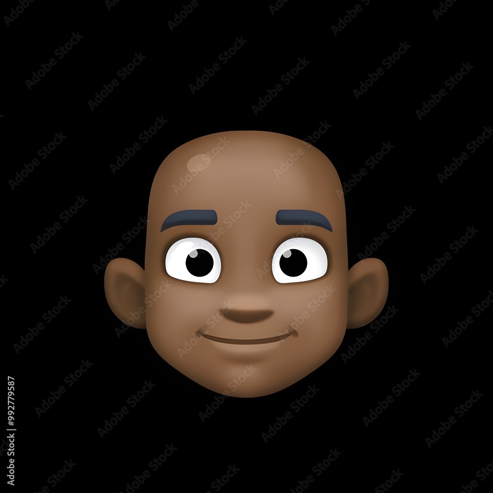 Smiling Emoji: Friendly Character Face Smiling Emoji: Friendly Character Face
