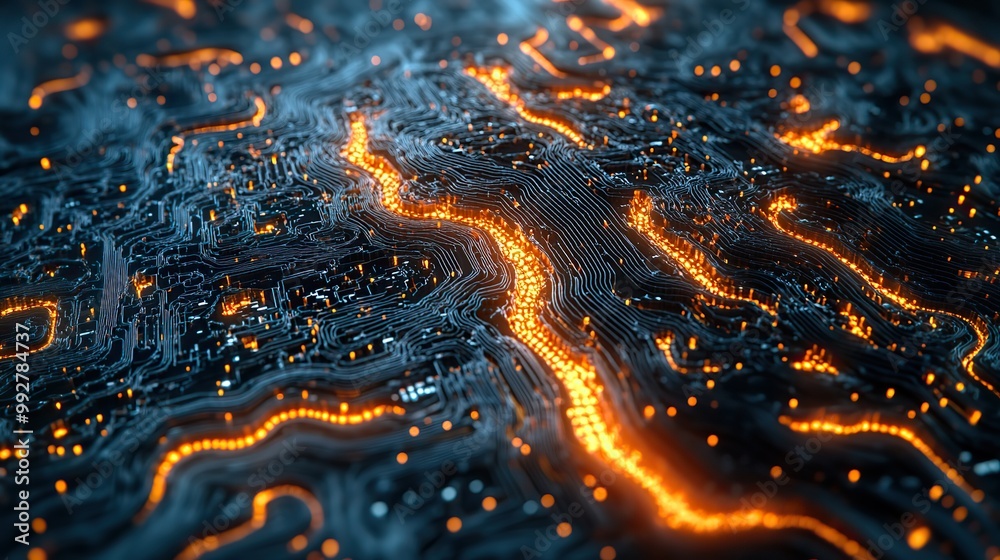 A conceptual 3D rendering of artificial intelligence, representing the integration of AI in technology and computing. A conceptual 3D rendering of artificial intelligence, representing the integration of AI in technology and computing.