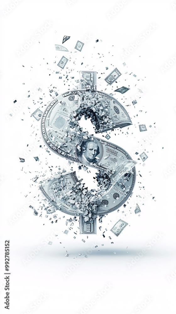 Illustration of a currency symbol being molded by policy makers, concept of economic policy shaping national wealth Illustration of a currency symbol being molded by policy makers, concept of economic policy shaping national wealth