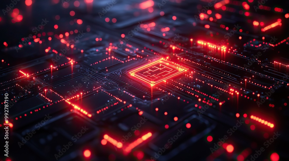 Fototapeta premium A cybersecurity banner features digital locks and protective measures, highlighting AI's role in safeguarding cryptocurrency and online services.