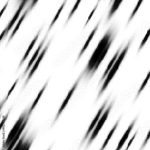 Black and white halftone background. Abstract monochrome background with a filling pattern of round particles.