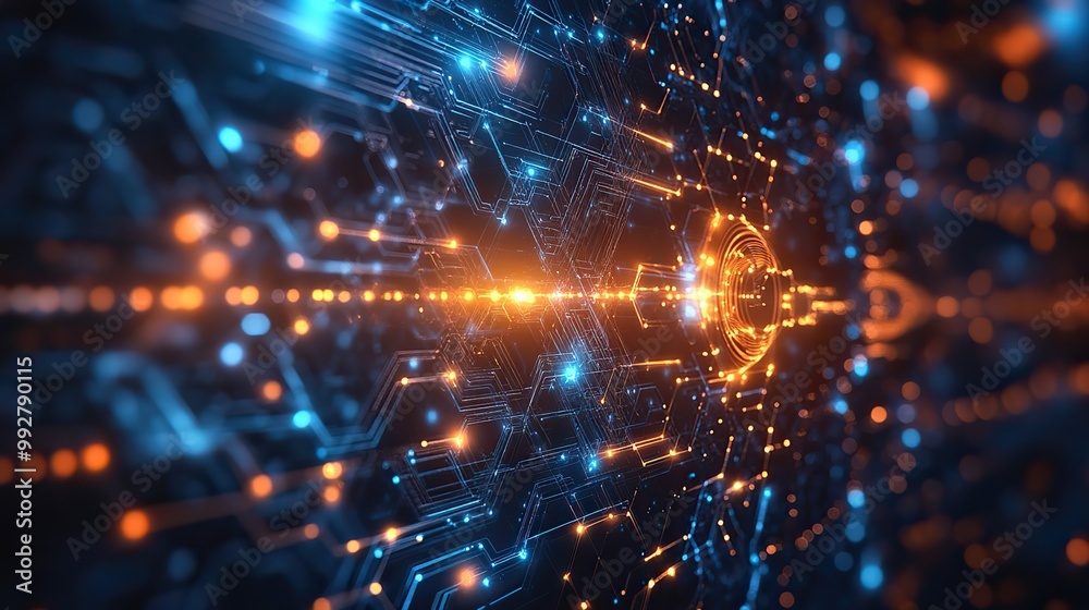 A dark blue background with futuristic network technology elements, creating a modern and tech-inspired visual. A dark blue background with futuristic network technology elements, creating a modern and tech-inspired visual.