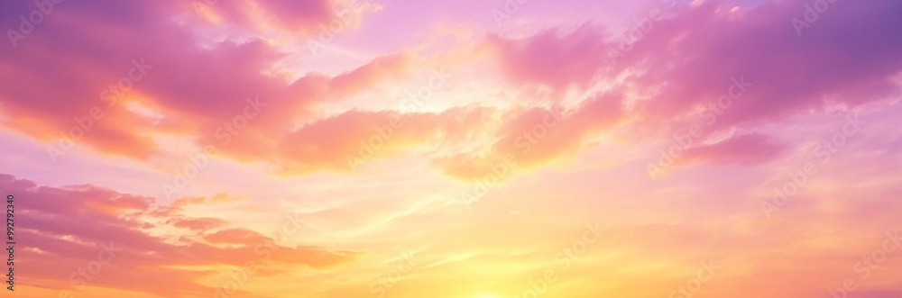 purple sunset, AI generated