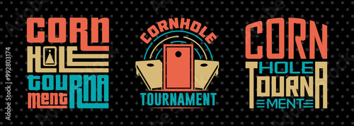 Cornhole Tournament SVG Cornhole game Tshirt Bundle Cornhole Quote Design
