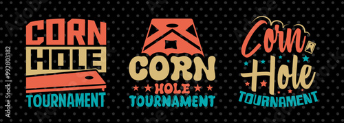 Cornhole Tournament SVG Cornhole game Tshirt Bundle Cornhole Quote Design