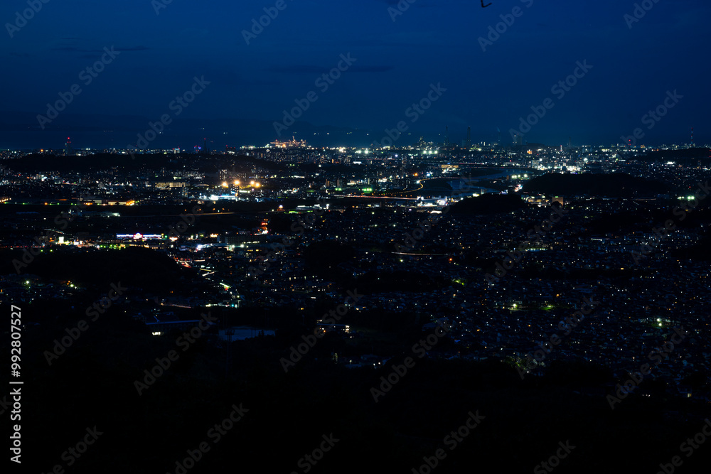霊山からの夜景　大分