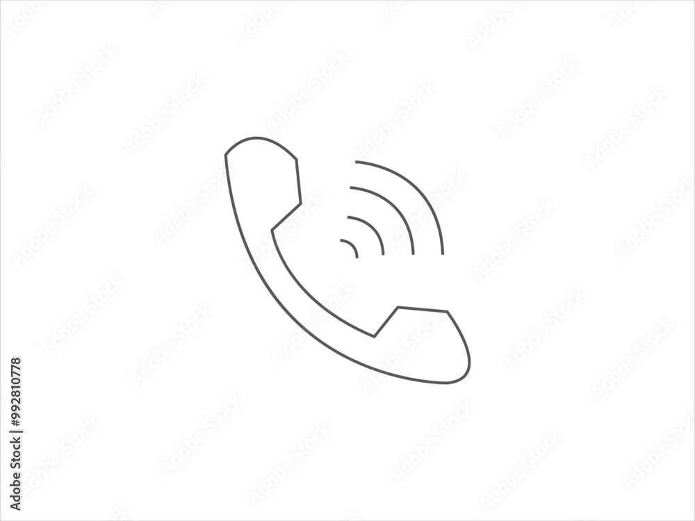 Obraz premium phone vector icon