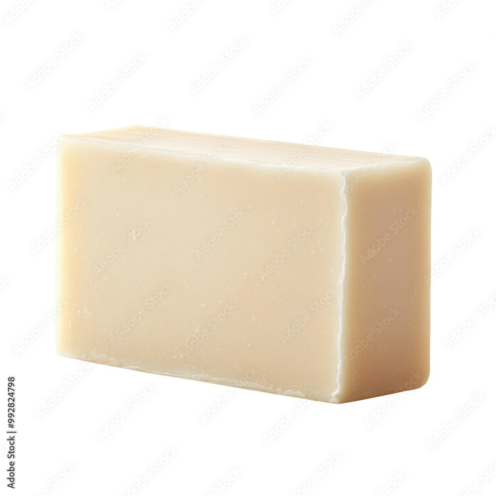 Natural Handmade Soap Bar Isolated on Transparent Background - Organic Skincare Product for Healthy and Eco-Friendly Living