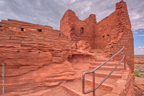 Wukoki Pueblo at Wupatki National Monument AZ photo