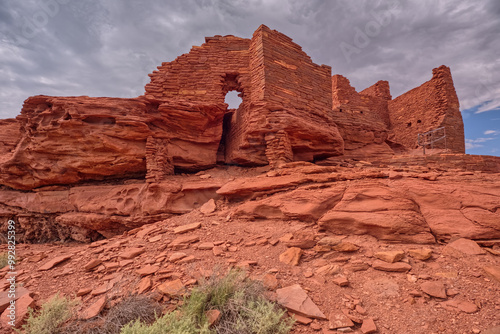 Wukoki Pueblo at Wupatki National Monument AZ photo