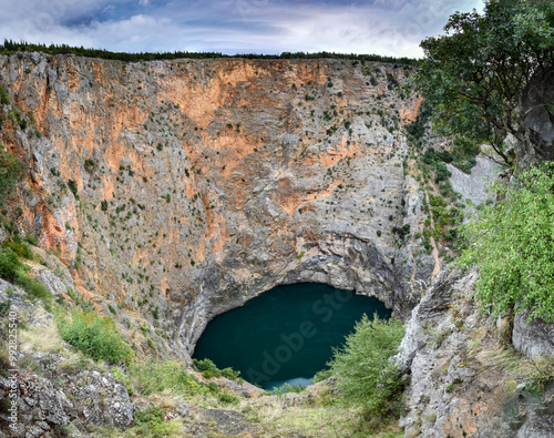 Red Lake near the city of Imotski, Croatia