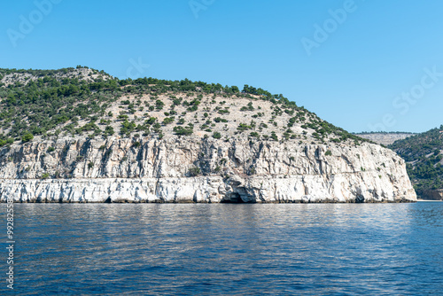 Beautiful landscape from Thassos, Greece photo